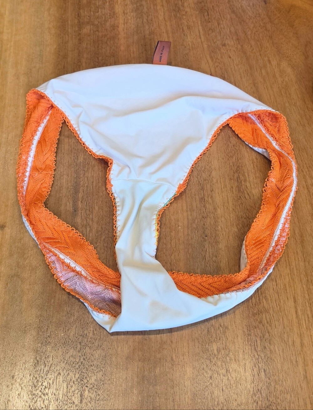 Missoni Mare Orange Multi Zigzag Chevron Triangle Bikini Size IT40 S - Picture 7 of 8